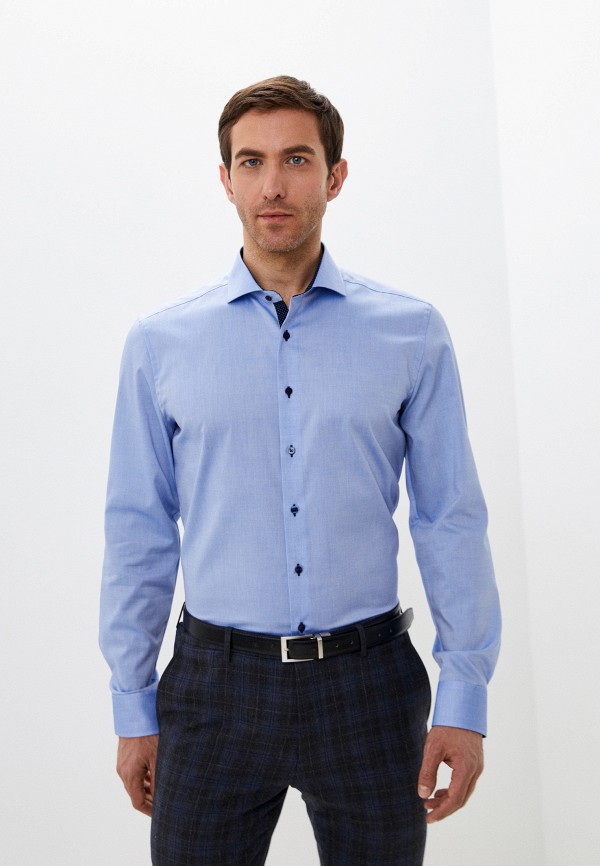 

Рубашка Eterna, Синий, Slim-fit