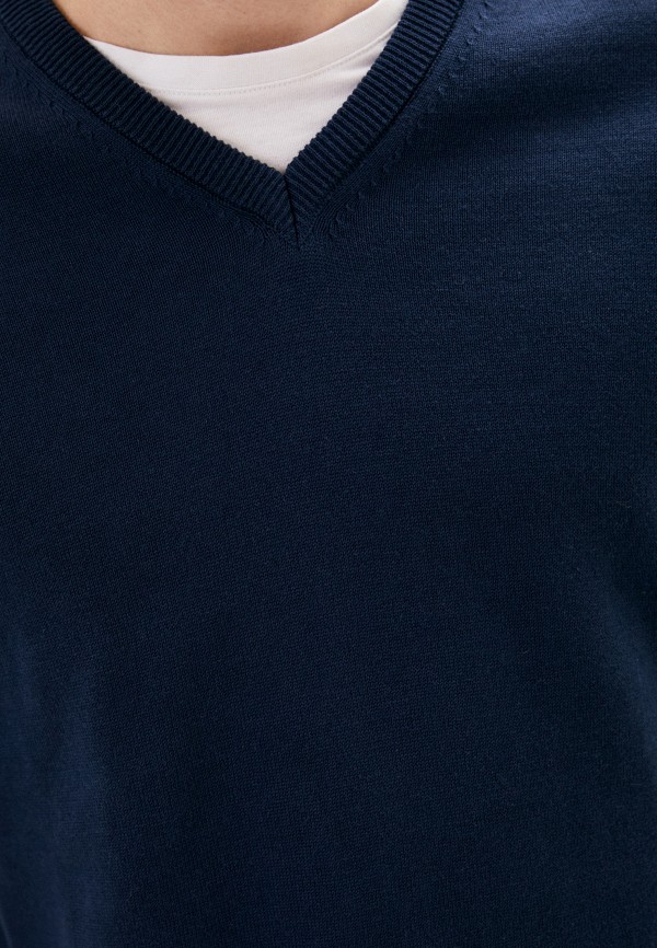 Пуловер JST цвет синий  Фото 4
