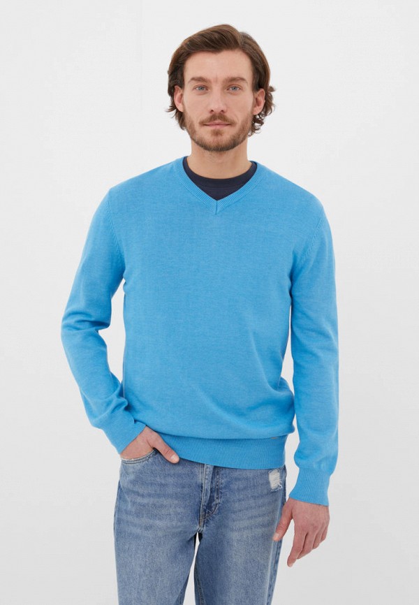 Пуловер Finn Flare голубой  MP002XM087YJ