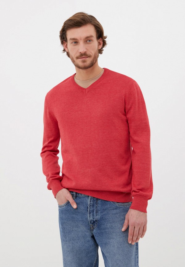 Пуловер Finn Flare красный  MP002XM087YS