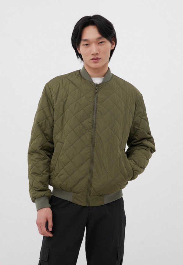 Куртка утепленная Finn Flare зеленого цвета