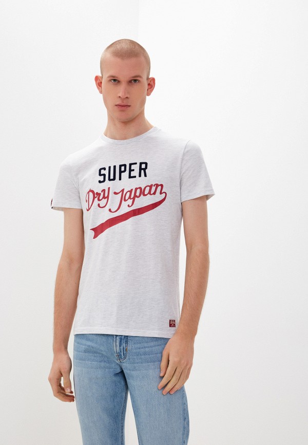 Футболка Superdry серый  MP002XM088VC