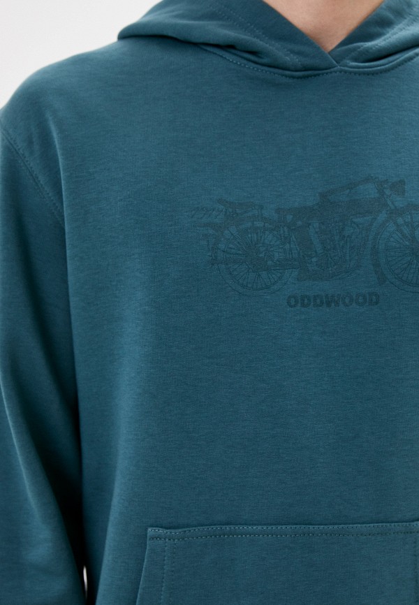 Худи Oddwood цвет бирюзовый  Фото 4