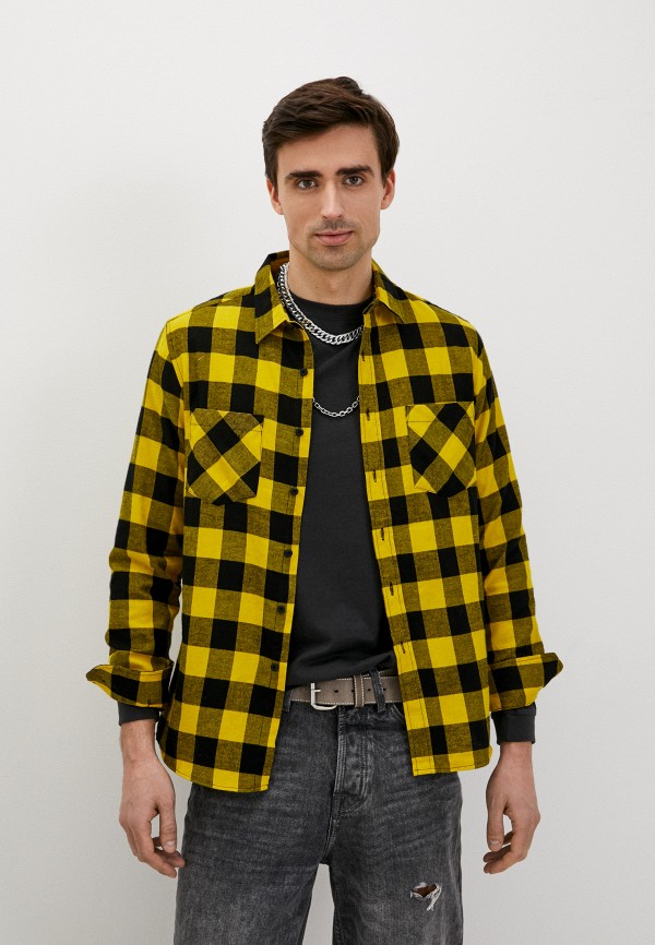 

Рубашка Urban Classics, Желтый, Checked Flanell Shirt