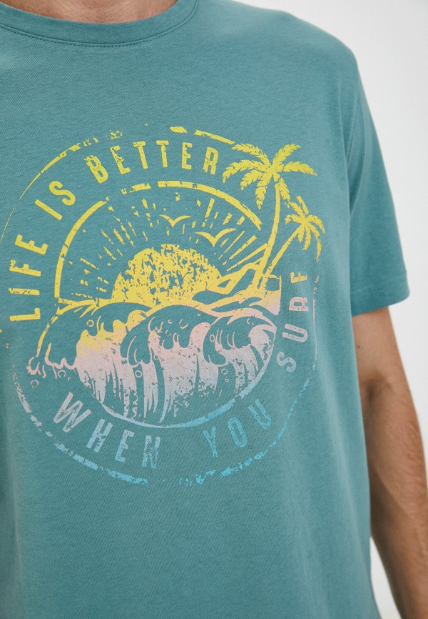 Футболка O'stin бирюзовый, размер 44, фото 3