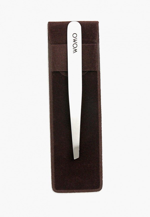 

Пинцет для бровей Womo, Серебряный, ANGLED TIP TWEEZERS