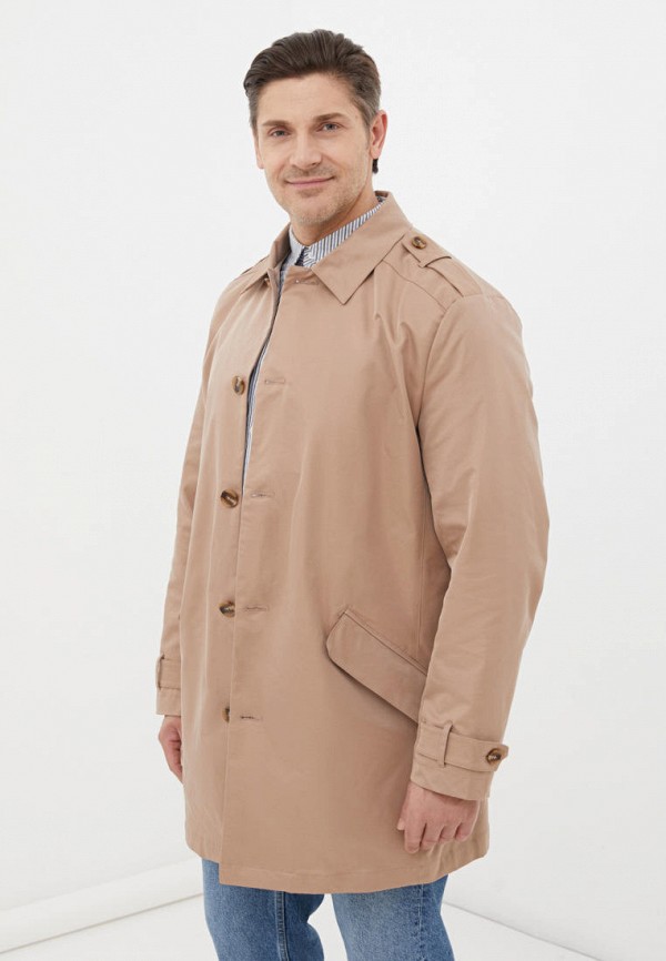 Плащ Finn Flare бежевый, размер 56, фото 4