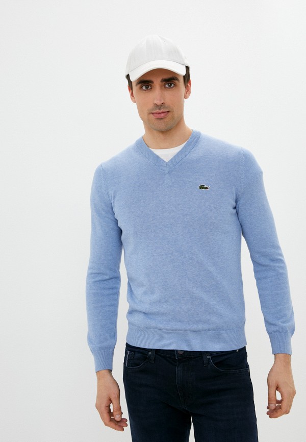 Пуловер Lacoste голубого цвета