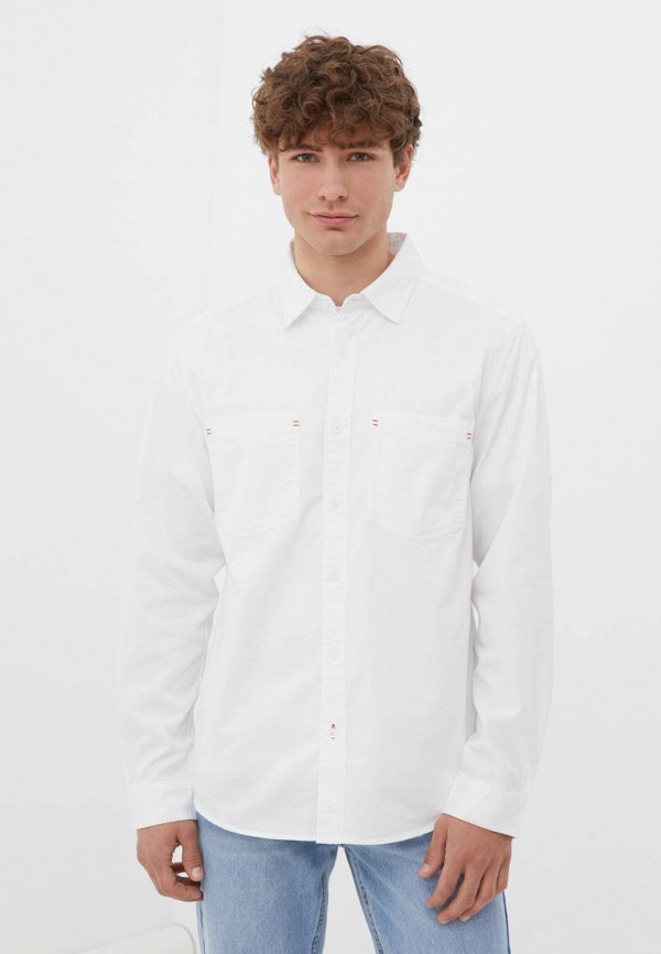 Рубашка Finn Flare белый  MP002XM08HNU