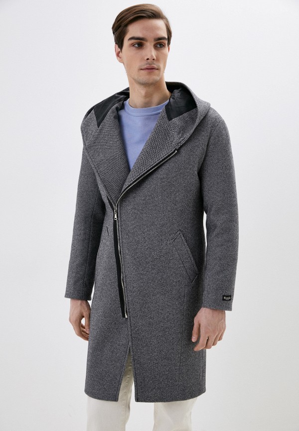 Пальто Misteks design цвет серый 