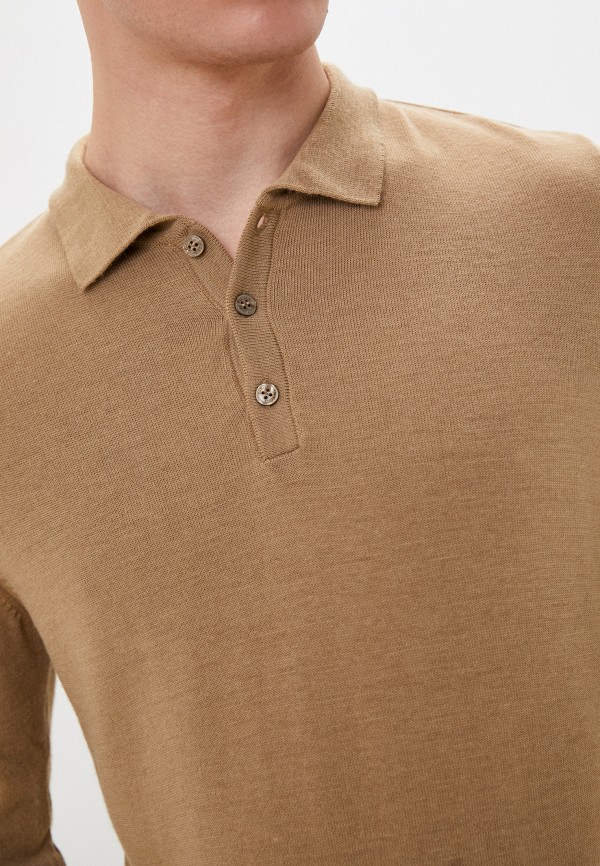 Поло D&F коричневый, размер 44, фото 4