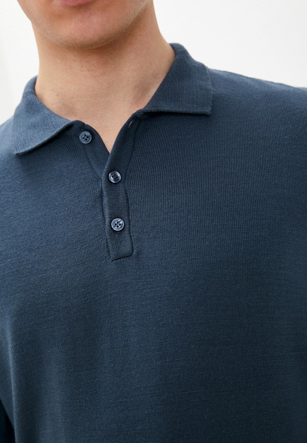 Поло D&F синий, размер 44, фото 4