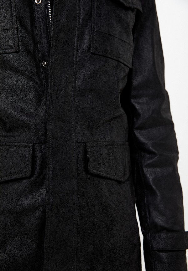 Куртка кожаная Urban Fashion for Men цвет черный  Фото 5