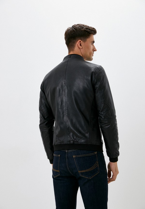Куртка кожаная Urban Fashion for Men черный, размер 58, фото 3