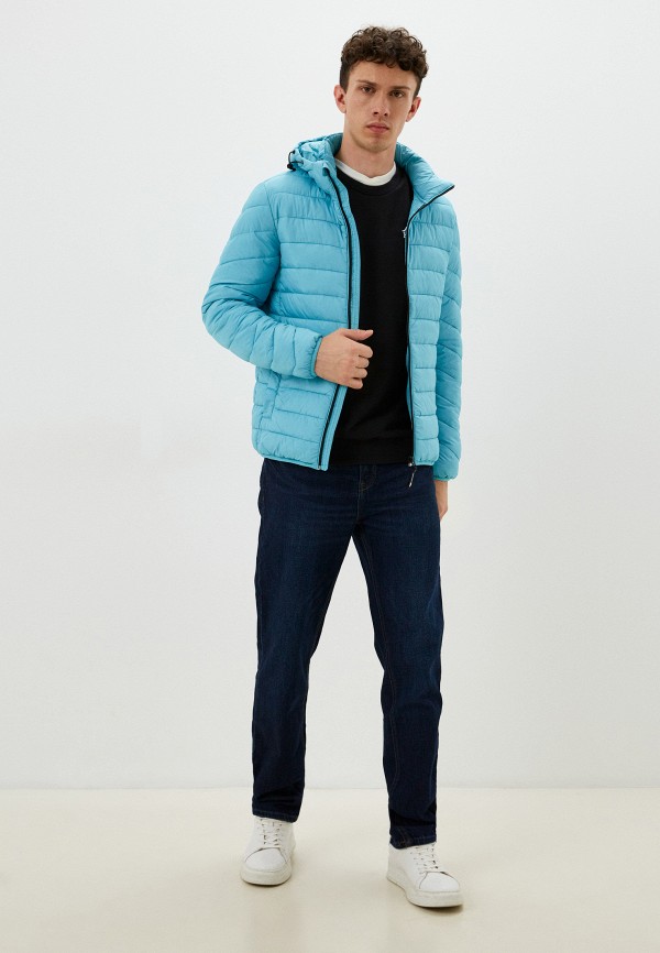 Куртка утепленная Tom Tailor голубой, размер 48, фото 2