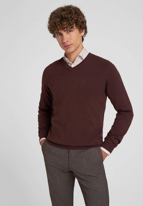 Пуловер Henderson цвет коричневый 