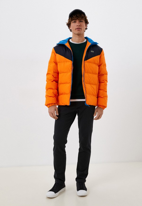Куртка утепленная Lacoste цвет оранжевый  Фото 2