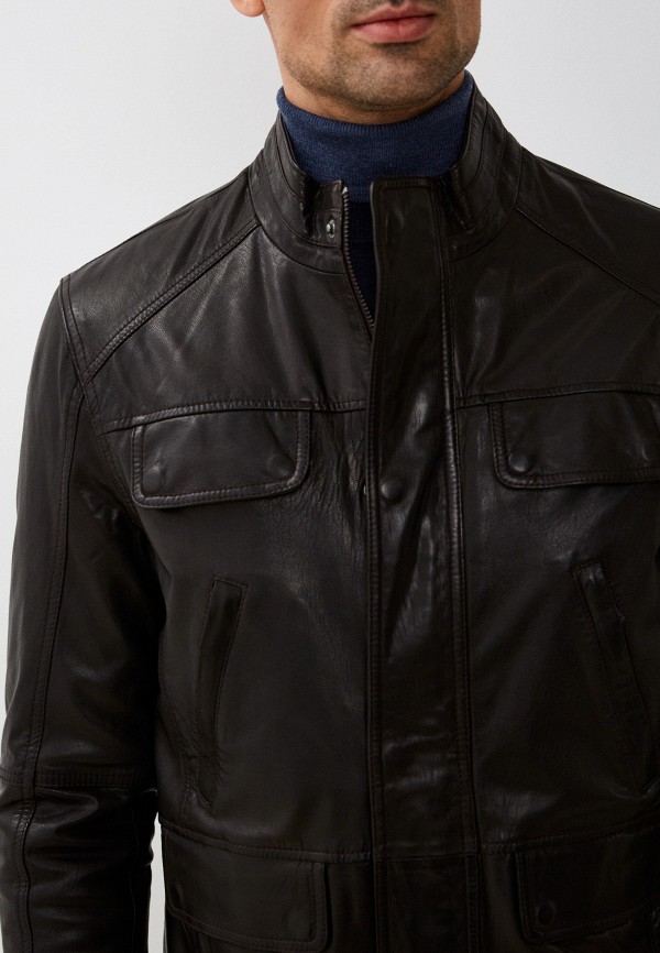 Куртка кожаная Jorg Weber цвет коричневый  Фото 5
