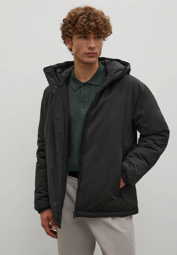 Куртка утепленная Finn Flare черного цвета