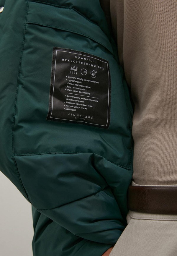 Куртка утепленная Finn Flare зеленый, размер 58, фото 7