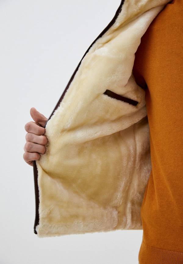 Куртка кожаная Ogmando цвет коричневый  Фото 4