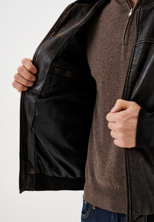 фото Куртка кожаная утепленная urban fashion for men