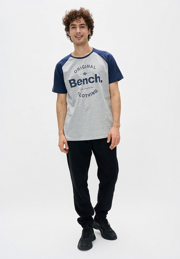 Футболка Bench серый, размер 48, фото 2