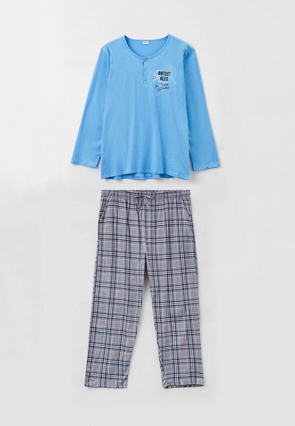 Пижама Vienetta пижама vienetta шорты стрейч размер 50 голубой