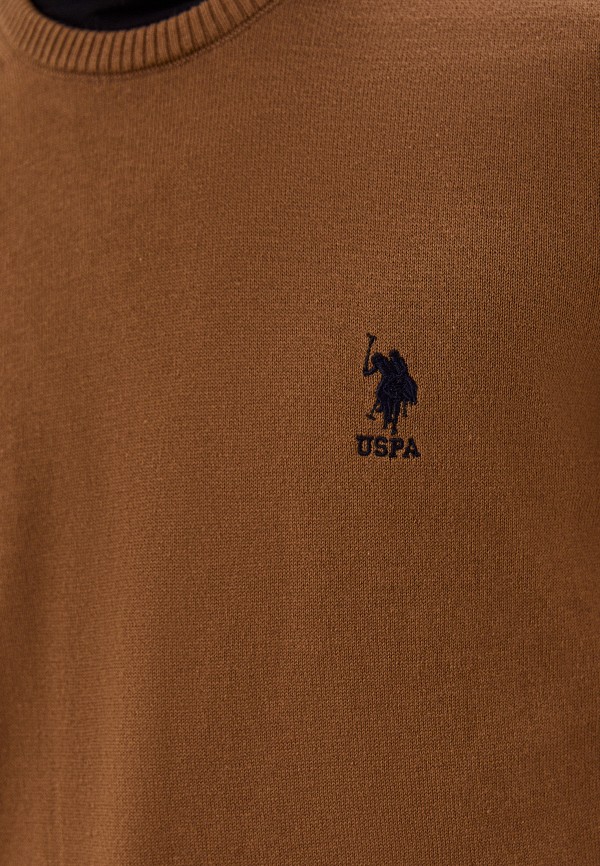 Джемпер U.S. Polo Assn. цвет коричневый  Фото 4