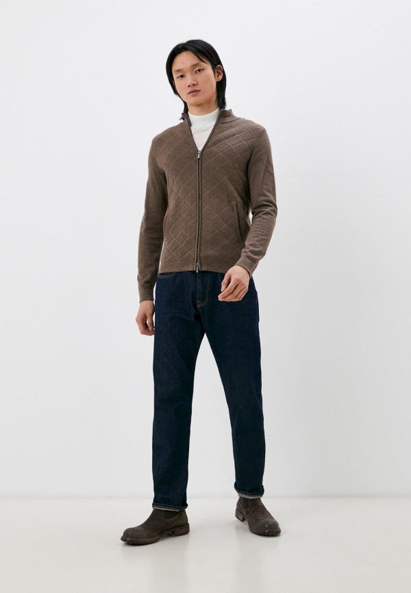 Кардиган Henderson коричневый, размер 48, фото 2