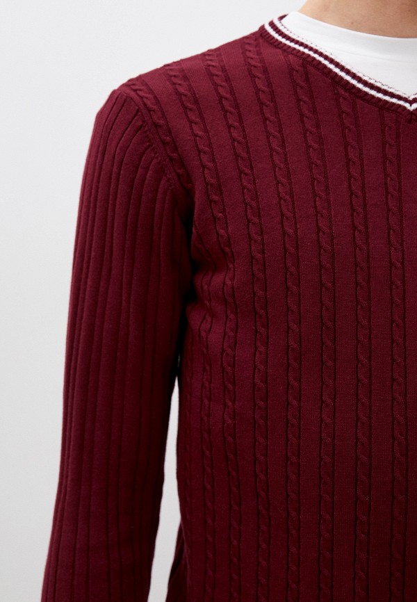 Пуловер Fine Joyce цвет бордовый  Фото 4