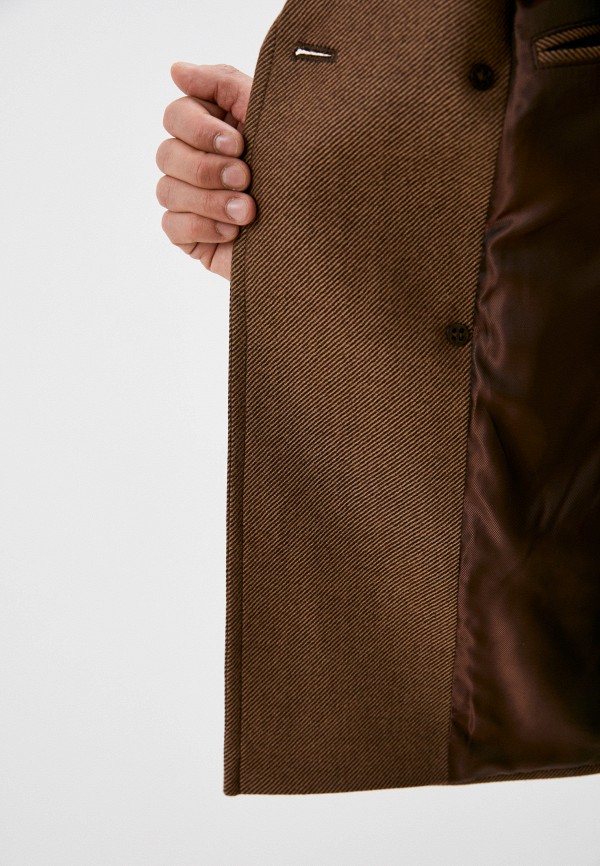 Пальто Bazioni цвет коричневый  Фото 4