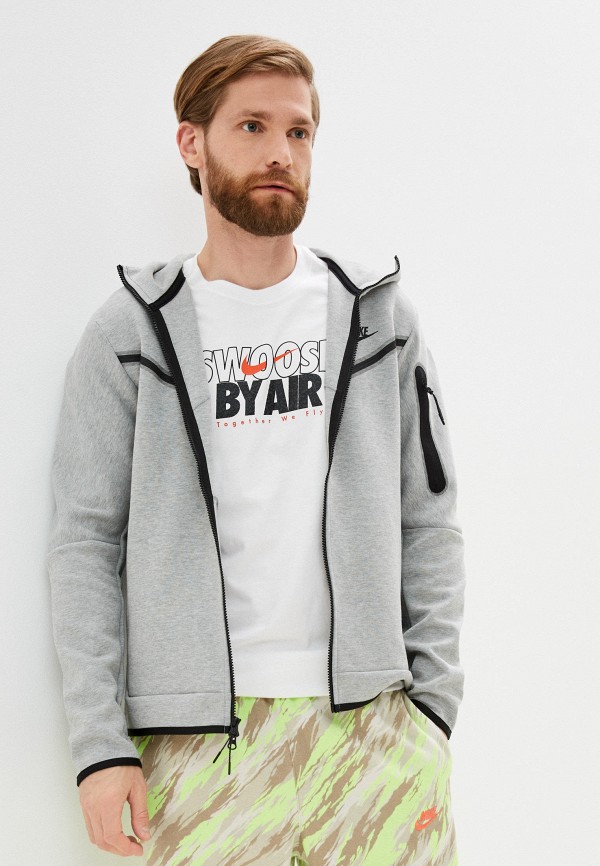 

Толстовка Nike, Серый, M NSW TCH FLC HOODIE FZ WR