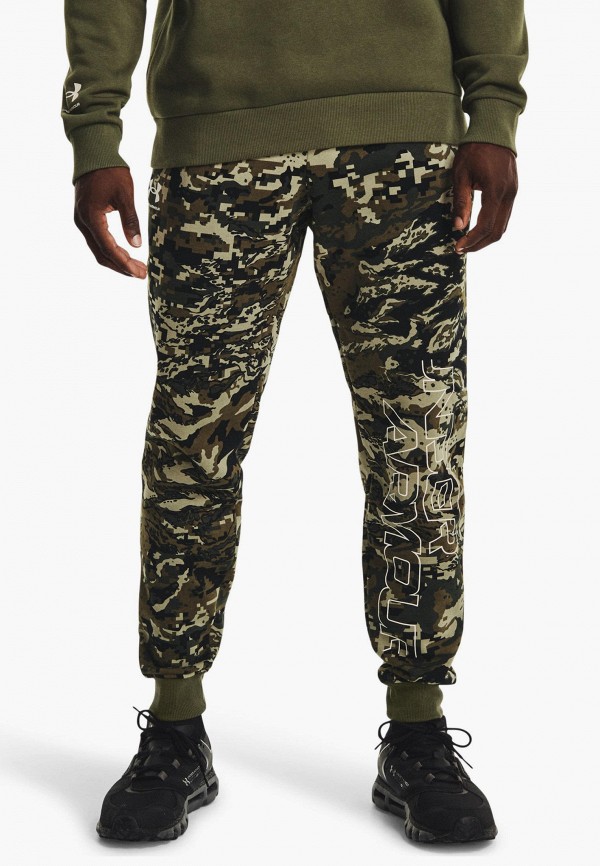 

Брюки спортивные Under Armour, Хаки, UA RIVAL FLC CAMO SCRIPT JGR