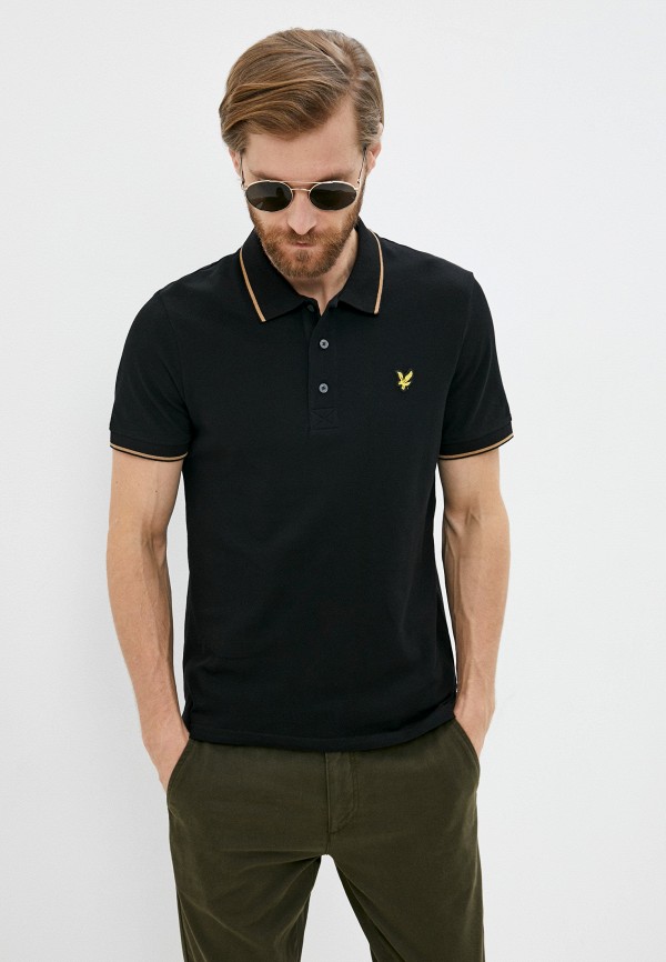 

Поло Lyle & Scott, Черный, Tipped Polo Shirt