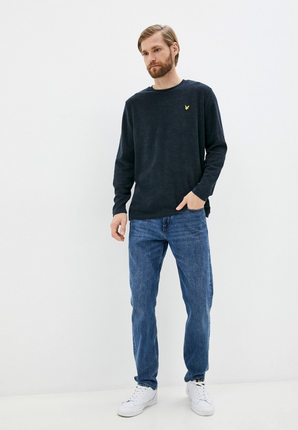 

Лонгслив Lyle & Scott, Синий, LS Boucle T-shirt
