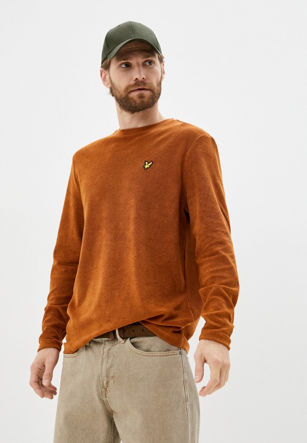 

Лонгслив Lyle & Scott, Коричневый, LS Boucle T-shirt