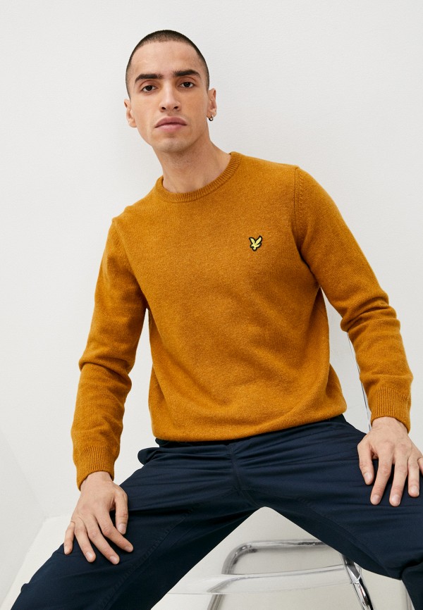 

Джемпер Lyle & Scott, Коричневый, Crew Neck Lambswool Blend Jumper