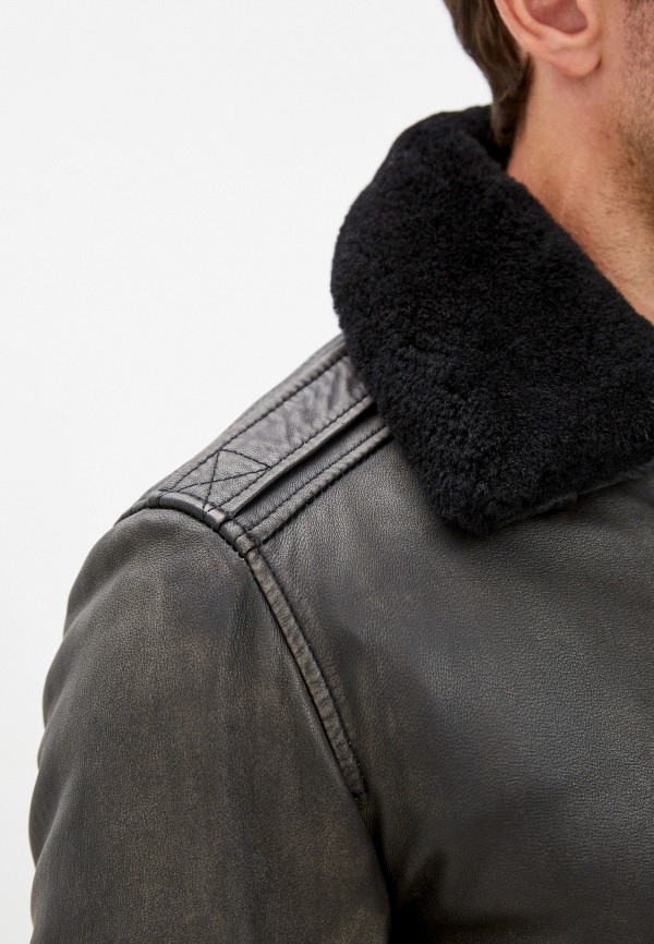 

Куртка кожаная Urban Fashion for Men, Серый