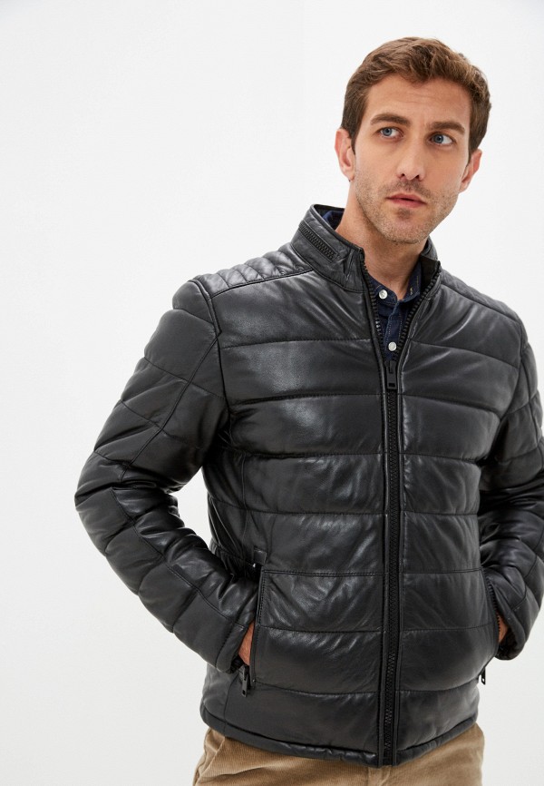 

Куртка кожаная Urban Fashion for Men, Черный