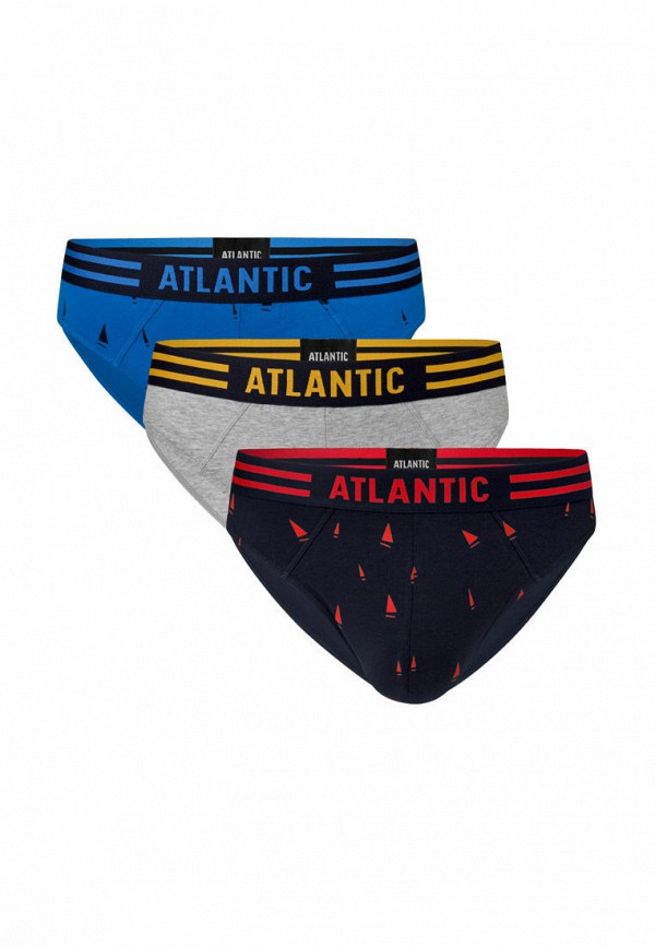 

Трусы 3 шт. Atlantic, Голубой;серый;черный, Atlantic MP002XM09HBG