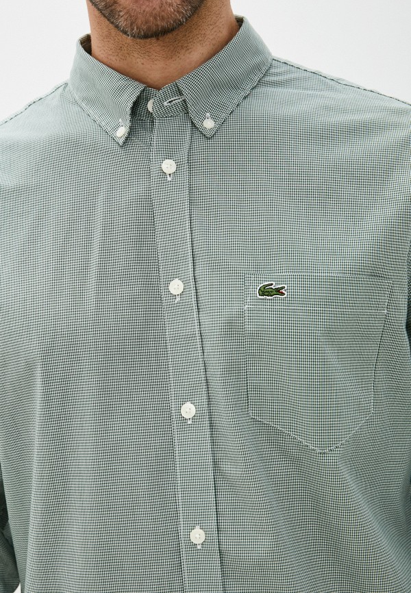 Рубашка Lacoste цвет зеленый  Фото 4