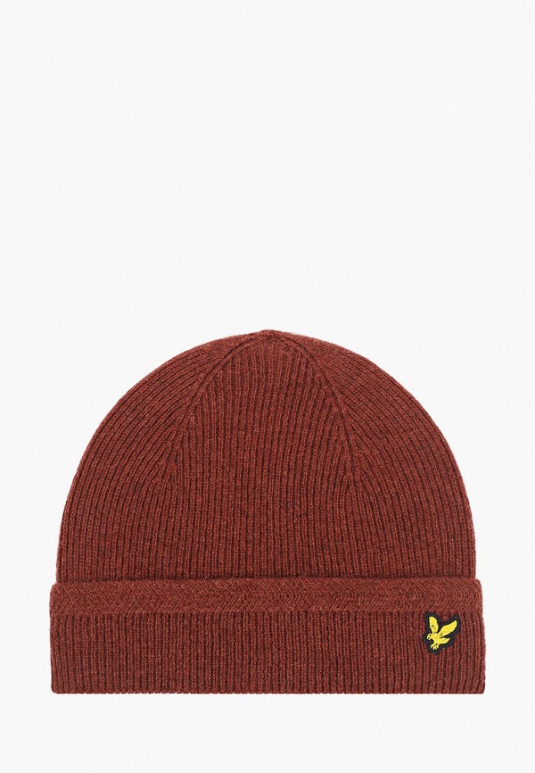 

Шапка Lyle & Scott, Коричневый, Racked Rib Beanie