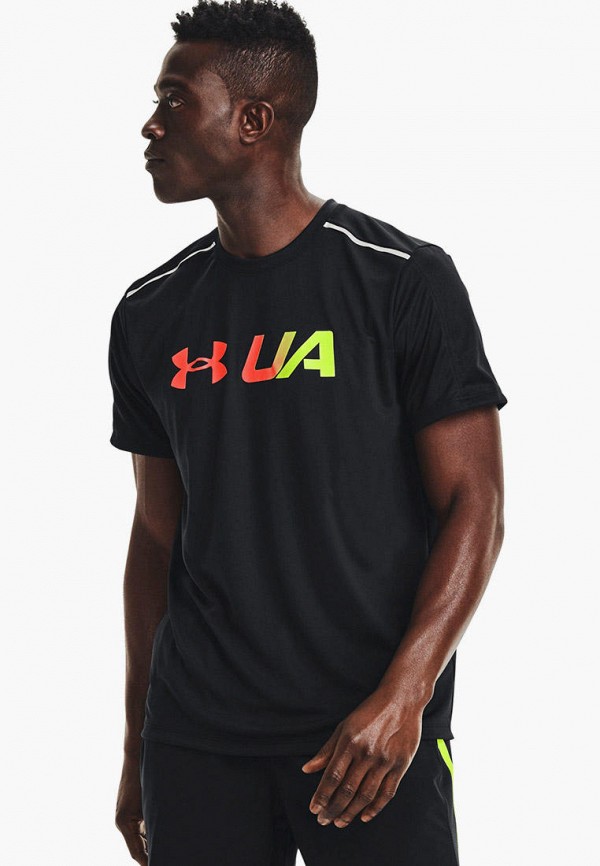 

Футболка спортивная Under Armour, Черный, UA RUN Graphic Print Fill SS