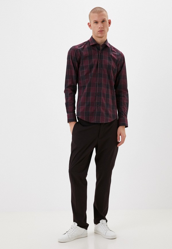 Рубашка Bawer бордовый, размер 52, фото 2