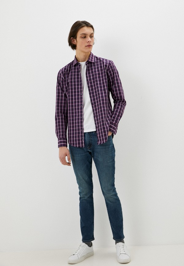 Рубашка Bawer фиолетовый, размер 46, фото 2