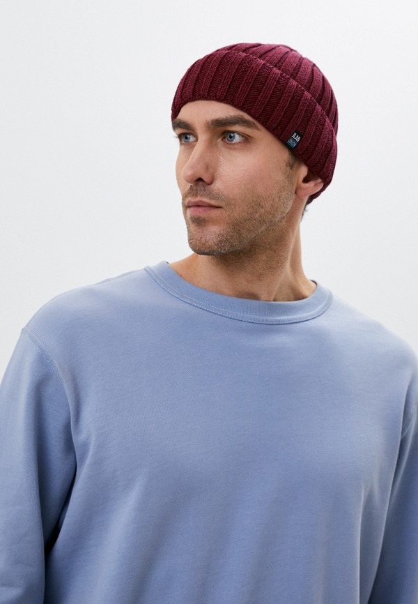 Шапка Jlab бордовый, размер 56, фото 3