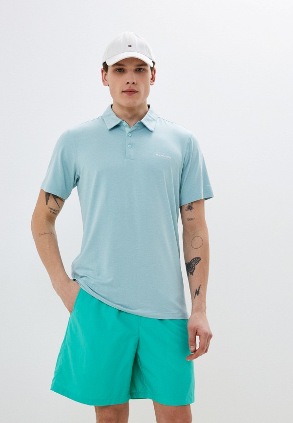 

Поло Columbia, Бирюзовый, Tech Trail™ Polo