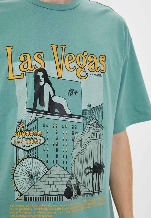 Футболка Befree бирюзовый, размер 44, фото 3