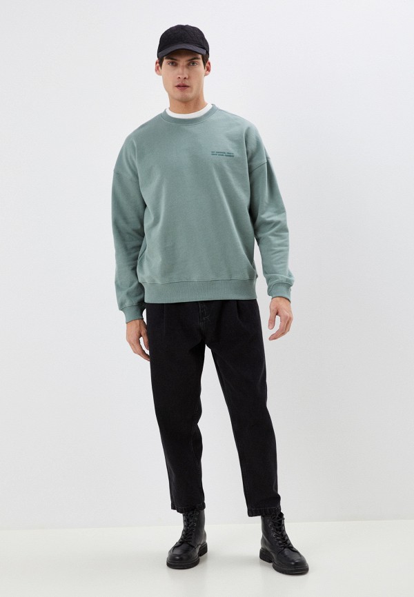 Свитшот Befree бирюзовый, размер 48, фото 2